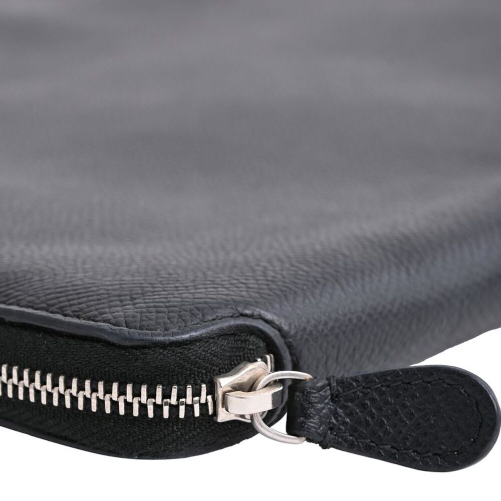 Balenciaga Zipped Logo Portfolio in Black Leather - Picture 10 of 12